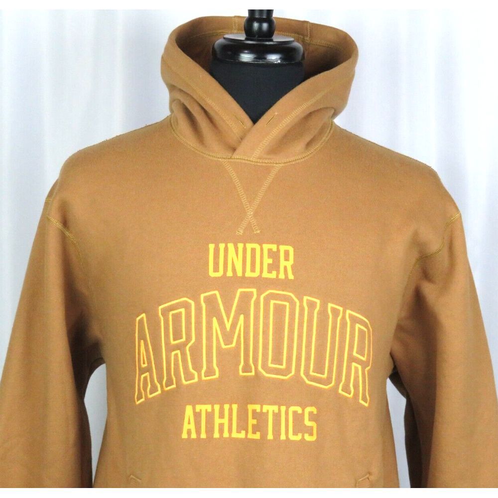 NEW! Men's Under Armour Brown Cotton Blend Pull Over Hoodie Medium NWT!